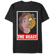 Men's Beauty and the Beast Face Off  Adult T-Shirt