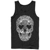 Men's Lost Gods Henna Grinning Skull Print  Adult Tank Top