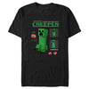 Men's Minecraft Creeper Graph Charged  Adult T-Shirt