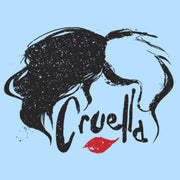 Men's Cruella Red Lips Logo  Adult T-Shirt