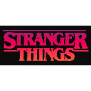 Men's Stranger Things Pink Logo  Adult Tank Top