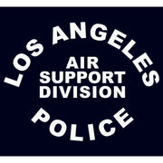 Men's LAPD Los Angeles Air Support Division Police in White  Adult T-Shirt