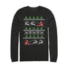 Men's Lost Gods Ugly Christmas Santa's Sled  Adult Long Sleeve Shirt