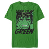 Men's Marvel St. Patrick's Day Hulk Good to be Green  Adult T-Shirt