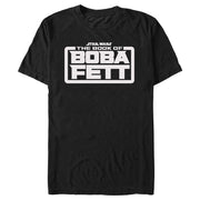 Men's Star Wars: The Book of Boba Fett White Logo  Adult T-Shirt