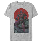 Men's Marvel Deadpool Samurai Warrior  Adult T-Shirt