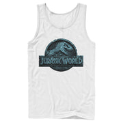 Men's Jurassic World Water Ripple Logo  Adult Tank Top