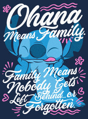 Men's Lilo & Stitch Ohana Means Family  Adult T-Shirt