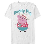 Men's Peppa Pig Daddy Pig Tourist  Adult T-Shirt