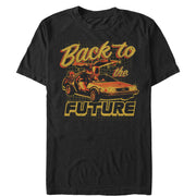 Men's Back to the Future DeLorean Schematic Print  Adult T-Shirt