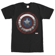 Men's Marvel Ornate Captain America Shield  Adult T-Shirt