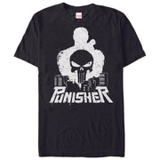 Men's Marvel The Punisher Cityscape  Adult T-Shirt