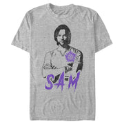 Men's Supernatural Sam Portrait  Adult T-Shirt