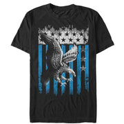 Men's Lost Gods Majestic Eagle American Flag  Adult T-Shirt