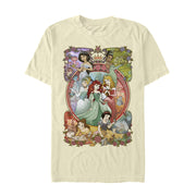 Men's Disney Princesses Vintage Collage  Adult T-Shirt