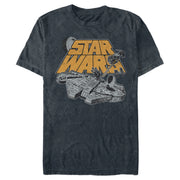 Men's Star Wars Millennium Falcon Heated Chase  Adult T-Shirt