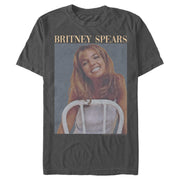 Men's Britney Spears Faded Smile Poster  Adult T-Shirt