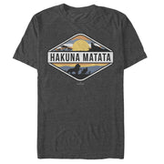 Men's Lion King Hakuna Matata National Park Emblem  Adult T-Shirt