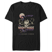 Men's The Nightmare Before Christmas Jack Retro Movie Poster  Adult T-Shirt