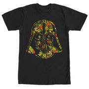 Men's Star Wars Hawaiian Print Darth Vader Helmet  Adult T-Shirt