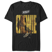 Men's Solo: A Star Wars Story Chewie Poster  Adult T-Shirt