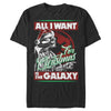 Men's Star Wars Christmas Vader Wants the Galaxy  Adult T-Shirt