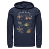 Men's Star Wars Map Points of Interest  Adult Pull Over Hoodie