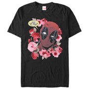 Men's Marvel Deadpool Flowers  Adult T-Shirt