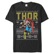 Men's Marvel Ugly Christmas Thor  Adult T-Shirt