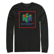 Men's Nintendo Classic N64 Logo Frame  Adult Long Sleeve Shirt