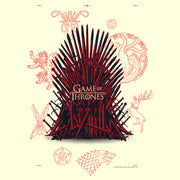 Men's Game of Thrones Red Iron Throne in Sigils  Adult T-Shirt