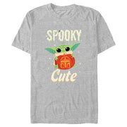 Men's Star Wars: The Mandalorian Halloween Grogu Spooky Cute Pumpkin  Adult T-Shirt