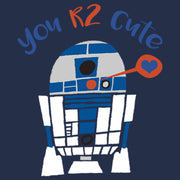 Men's Star Wars Valentine's Day R2-D2 Too Cute  Adult T-Shirt