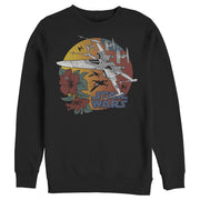 Men's Star Wars: The Rise of Skywalker Tropical X-Wing  Adult Sweatshirt