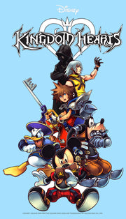 Men's Kingdom Hearts Coded Box Art  Adult T-Shirt