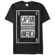 Men's Marvel Captain America Calling Card  Adult T-Shirt