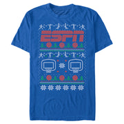 Men's ESPN Basketball Christmas Sweater  Adult T-Shirt