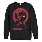 Men's Marvel Deadpool Katana Sword Pose  Adult Sweatshirt