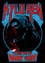 Men's Star Wars The Force Awakens Kylo Ren Show Dark Side  Adult Pull Over Hoodie