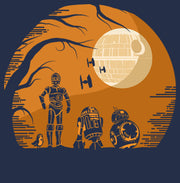 Men's Star Wars: The Last Jedi Halloween Droids Haunting  Adult T-Shirt