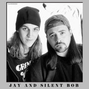 Men's Jay and Silent Bob Black and White Portrait  Adult T-Shirt