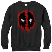 Men's Marvel Deadpool Splatter Icon  Adult Sweatshirt