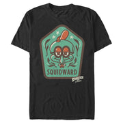 Men's SpongeBob SquarePants Sponge on the Run Young Squidward Patch  Adult T-Shirt