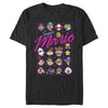 Men's Nintendo Mario Character Grid  Adult T-Shirt