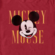 Men's Mickey & Friends Retro Wink  Adult T-Shirt