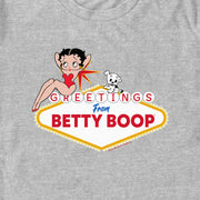 Men's Betty Boop Greetings From Betty Boop  Adult T-Shirt