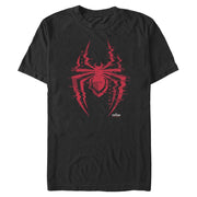 Men's Marvel Spider-Man: Miles Morales Glitch Logo  Adult T-Shirt