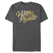 Men's Fortnite Victory Royale Gold Script  Adult T-Shirt