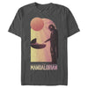 Men's Star Wars: The Mandalorian The Child and Bounty Hunter Connection Made  Adult T-Shirt