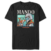 Men's Star Wars: The Mandalorian Mando and the Child  Adult T-Shirt